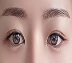 双眼皮线的粗细刚刚好太喜欢了 >.<