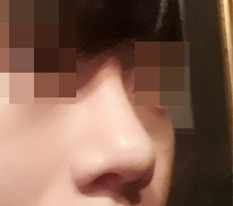 男生鼻子也给我做得很完美。